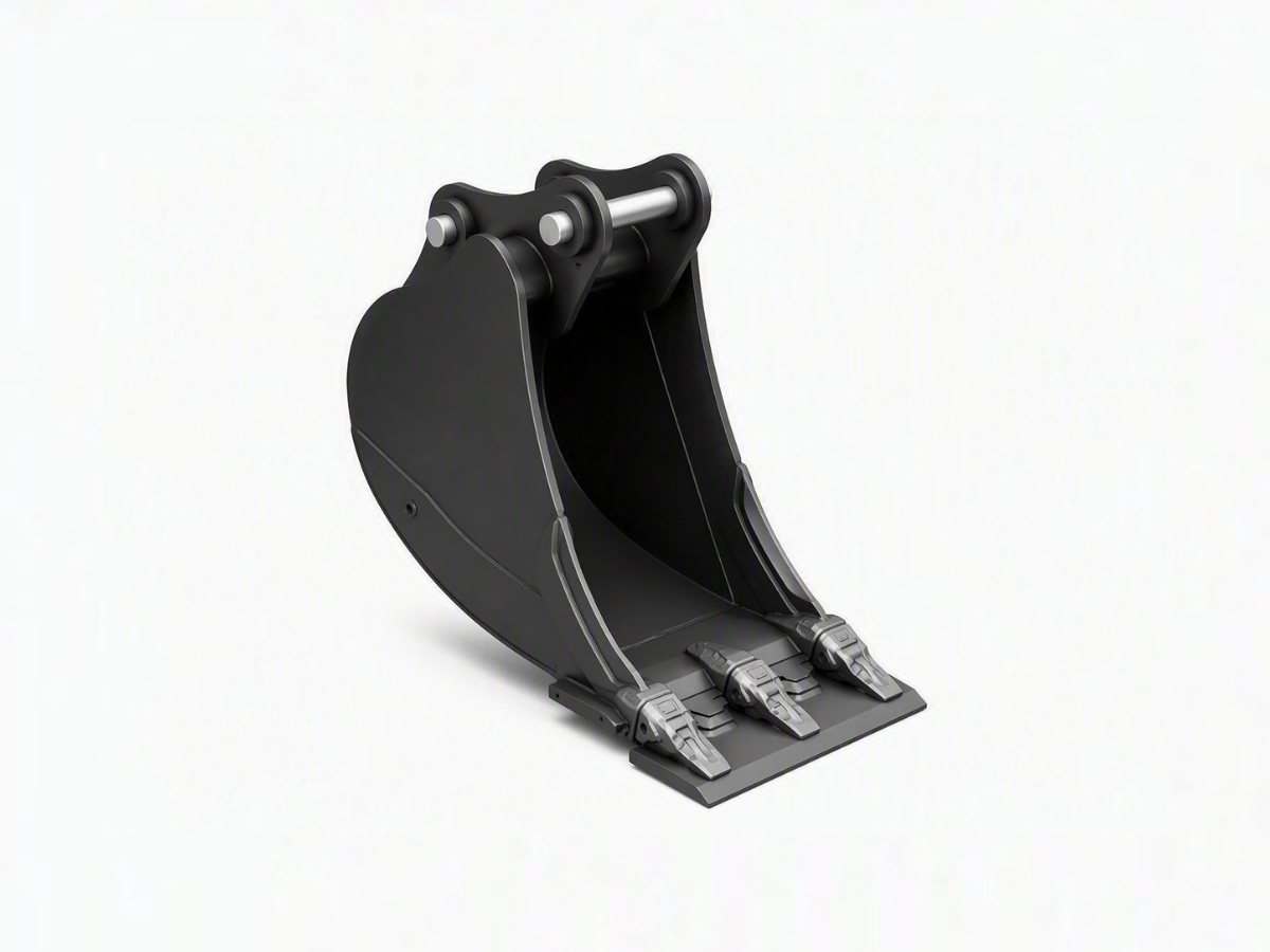 An image showing the front view of JCB Bladed Bucket - 12"/300mm (Part 980/A0025)